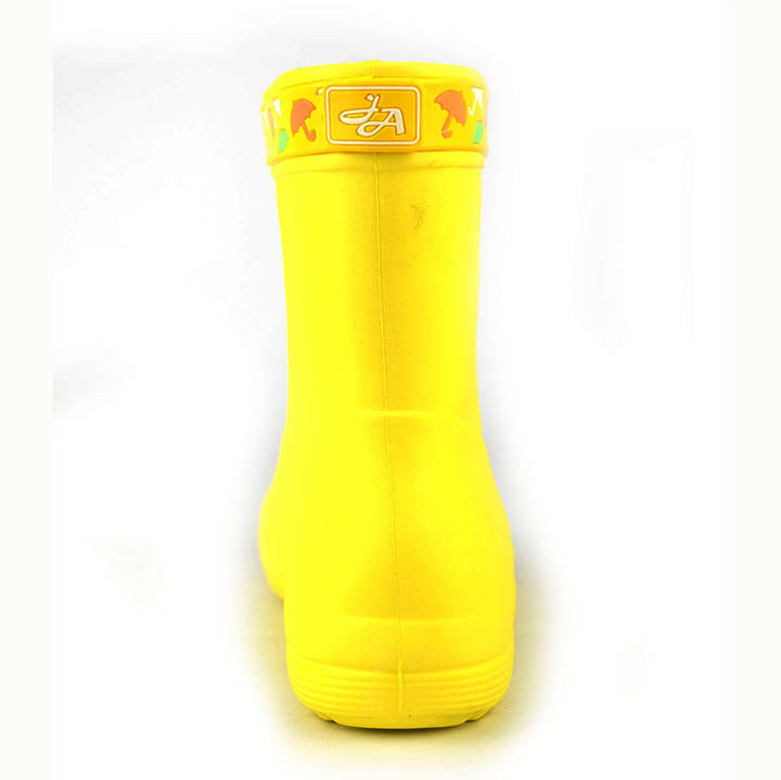 Чоботи Jose Amorales 119211 Жовті з Жовтою ПВХ-стрічкою з парасольками