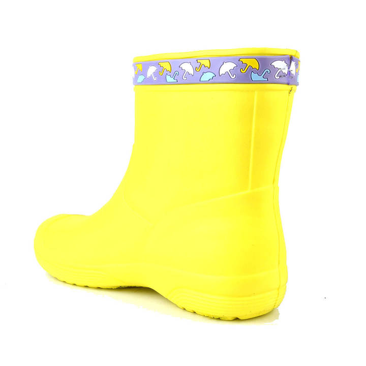 Чоботи Жіночі Jose Amorales 119212 Жовті з ПВХ-стрічкою з парасольками