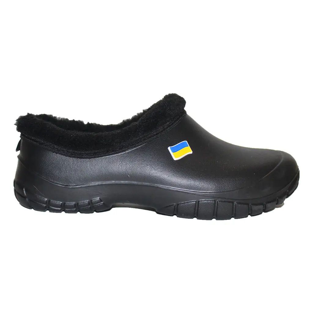Калоші ЕВА з хутряною окантовкою чоловічі Jose Amorales 117450 Чорні